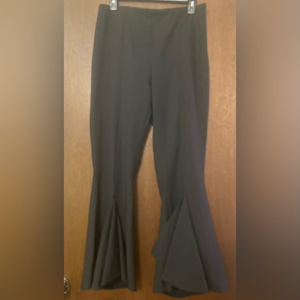 ZARA Collection Sz-L Black Flare Dress Pants